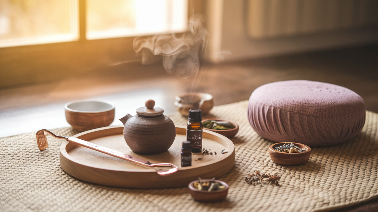 Ayurveda-based Morning Clarity Kit designed to center the mind, awaken the senses, and support daily rituals